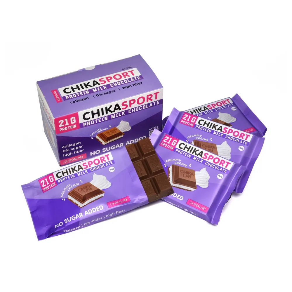 Шоколад молочный Сливочная Начинка Chika Sport — фото 2