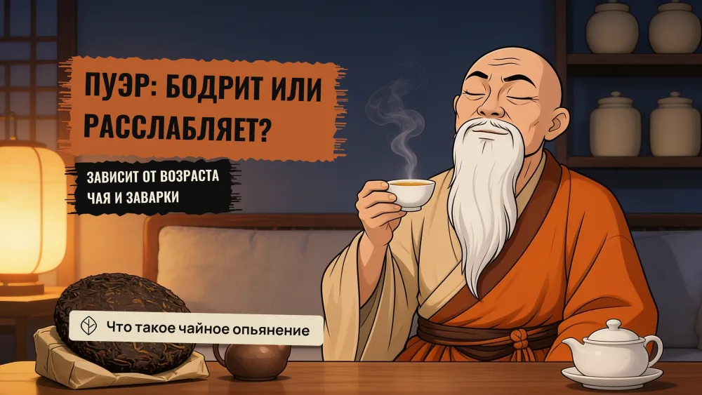 Пуэр: какой эффект и что такое чайное опьянение