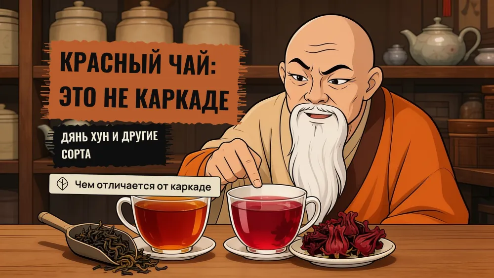 Красный китайский чай: что это и чем отличается от каркаде