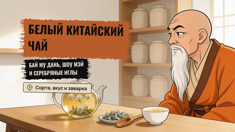 Белый китайский чай: сорта, вкус и как заваривать